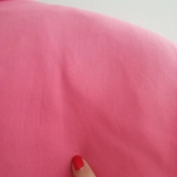 Vintage 100% Silk Pink Oversized and Longline Single Breasted Blazer XS - Picture 14 of 16